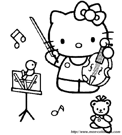 Dibujo para colorear: Hello Kitty (Dibujos animados) #37117 - Dibujos para Colorear e Imprimir Gratis