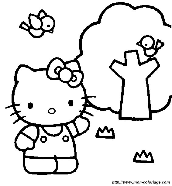 Dibujo para colorear: Hello Kitty (Dibujos animados) #37121 - Dibujos para Colorear e Imprimir Gratis