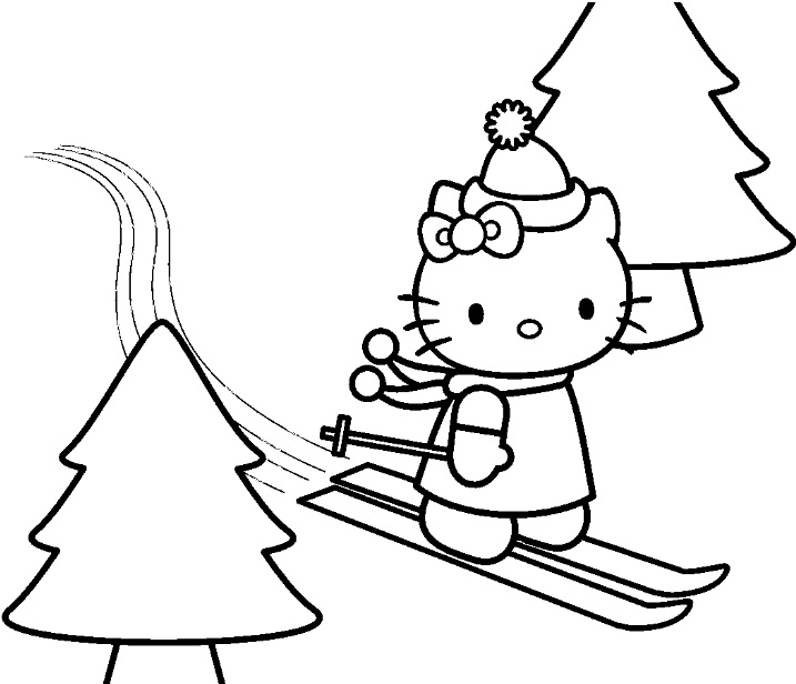 Dibujo para colorear: Hello Kitty (Dibujos animados) #37125 - Dibujos para Colorear e Imprimir Gratis