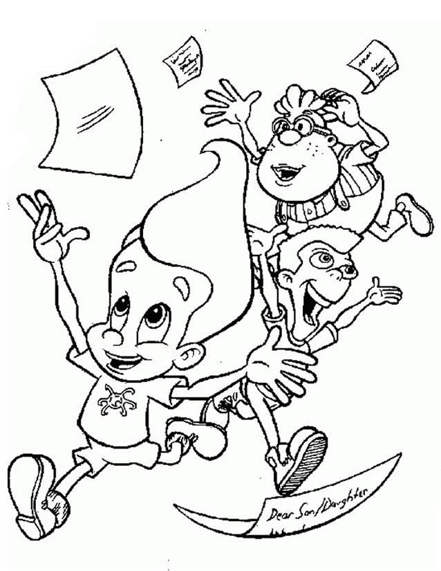 Dibujo para colorear: Jimmy Neutron (Dibujos animados) #48909 - Dibujos para Colorear e Imprimir Gratis