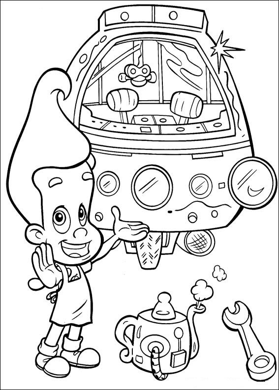 Dibujo para colorear: Jimmy Neutron (Dibujos animados) #48926 - Dibujos para Colorear e Imprimir Gratis