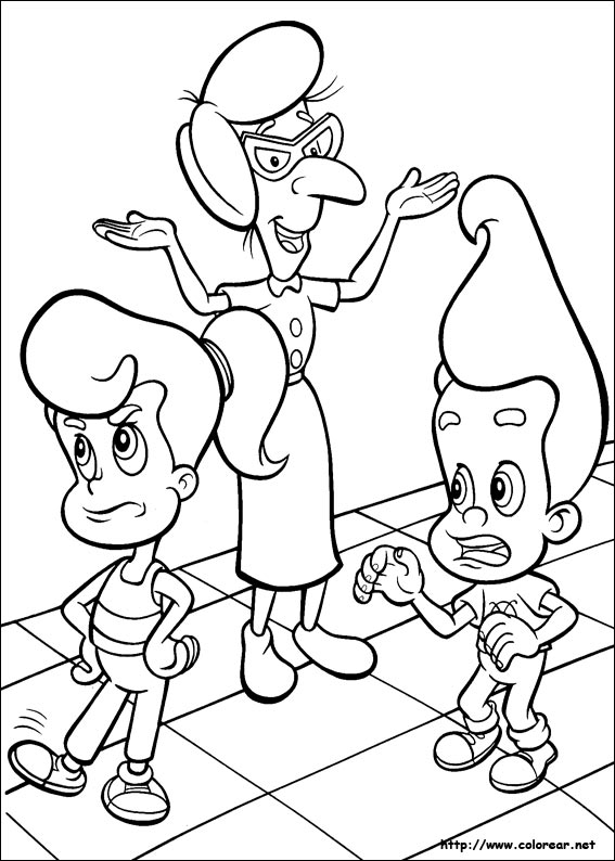 Dibujo para colorear: Jimmy Neutron (Dibujos animados) #49062 - Dibujos para Colorear e Imprimir Gratis