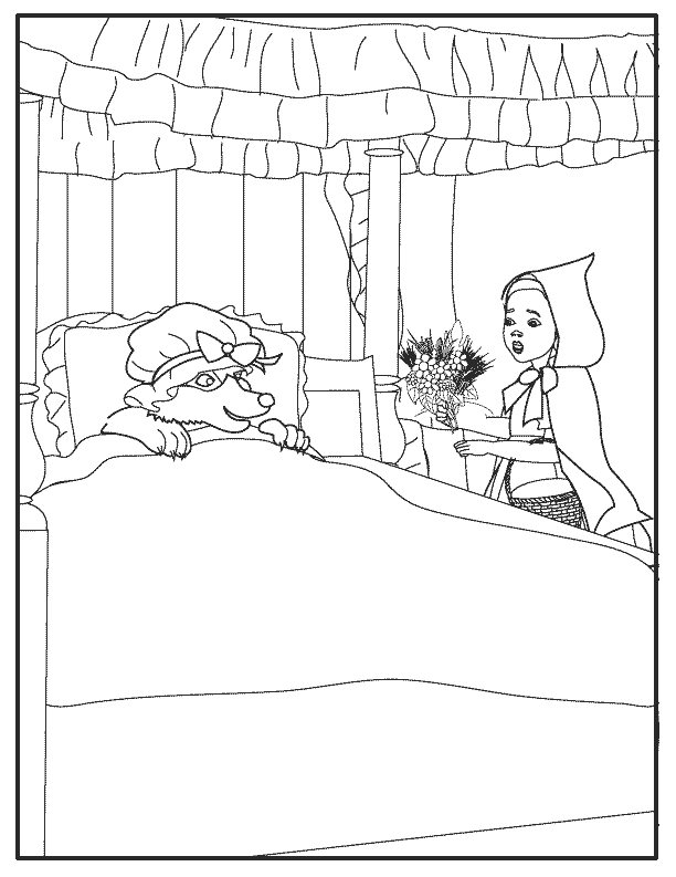 Dibujo para colorear: Little Red Riding Hood (Dibujos animados) #49318 - Dibujos para Colorear e Imprimir Gratis