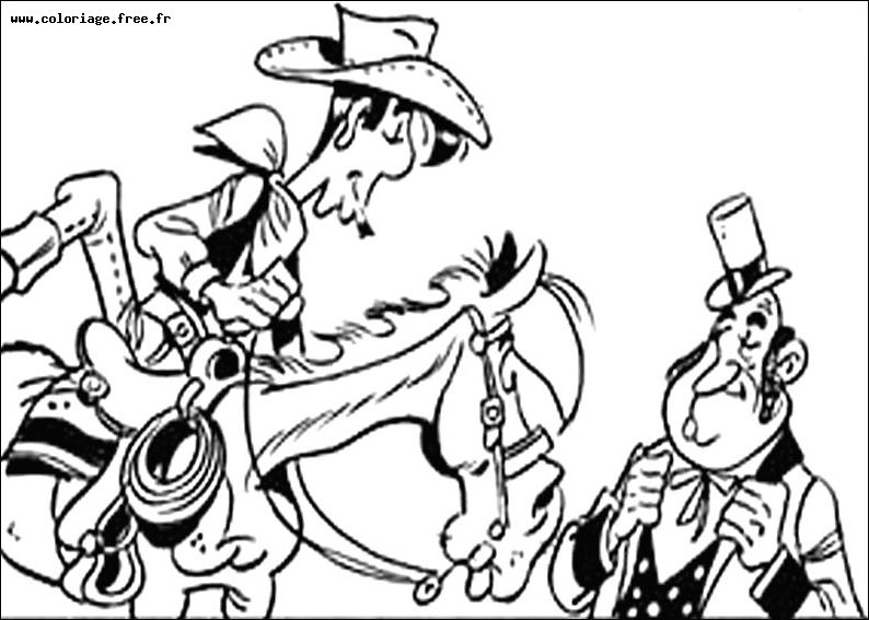 Dibujo para colorear: Lucky Luke (Dibujos animados) #25618 - Dibujos para Colorear e Imprimir Gratis