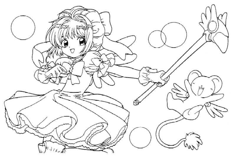 Dibujo para colorear: Mangas (Dibujos animados) #42594 - Dibujos para Colorear e Imprimir Gratis