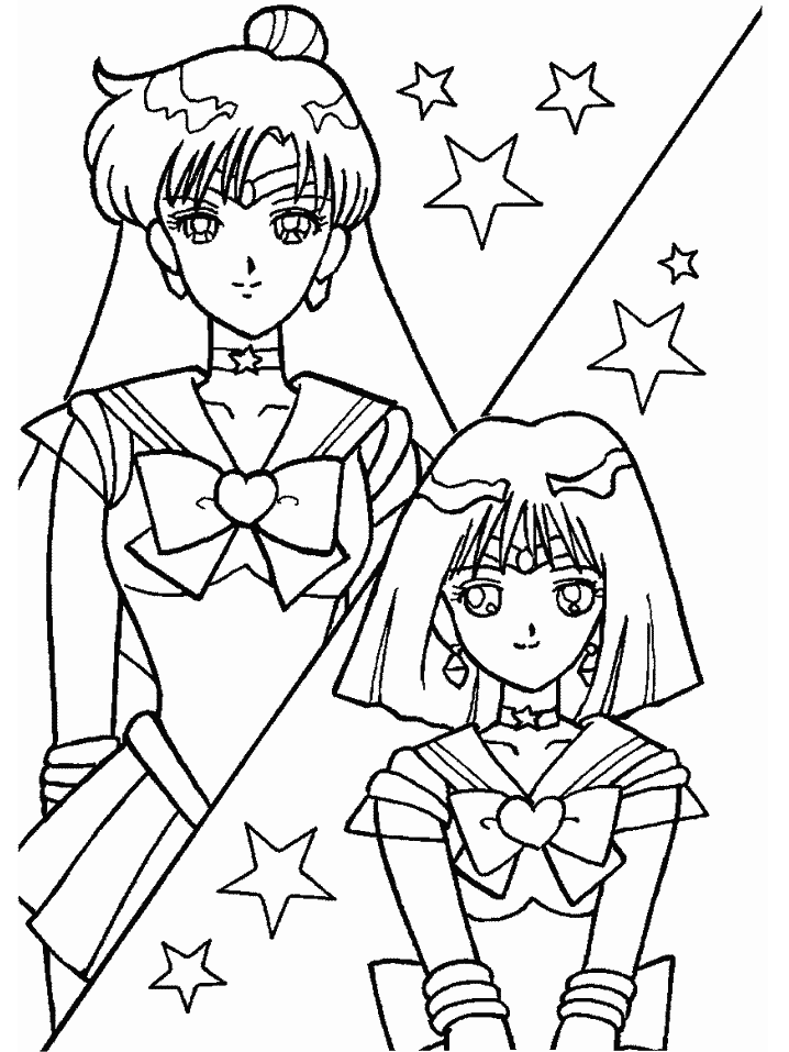 Dibujo para colorear: Mangas (Dibujos animados) #42950 - Dibujos para Colorear e Imprimir Gratis