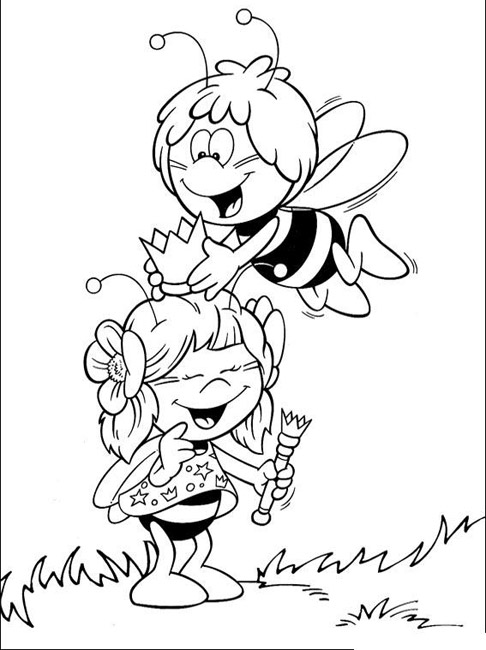 Dibujo para colorear: Maya the bee (Dibujos animados) #28258 - Dibujos para Colorear e Imprimir Gratis