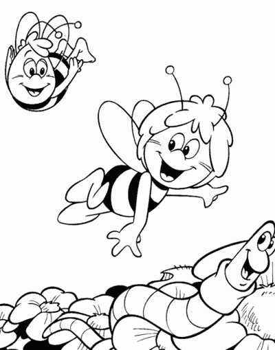 Dibujo para colorear: Maya the bee (Dibujos animados) #28268 - Dibujos para Colorear e Imprimir Gratis