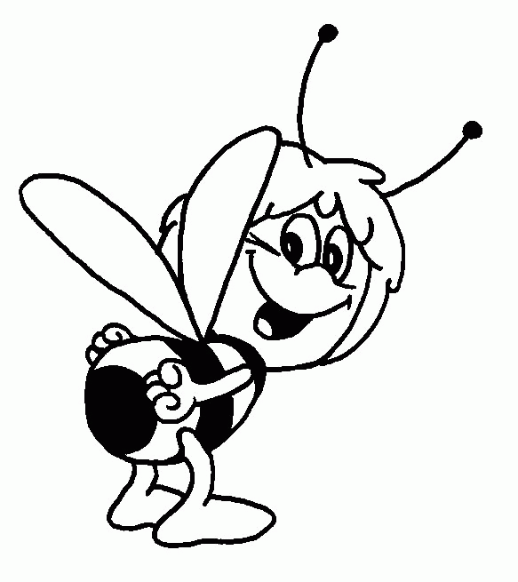 Dibujo para colorear: Maya the bee (Dibujos animados) #28305 - Dibujos para Colorear e Imprimir Gratis