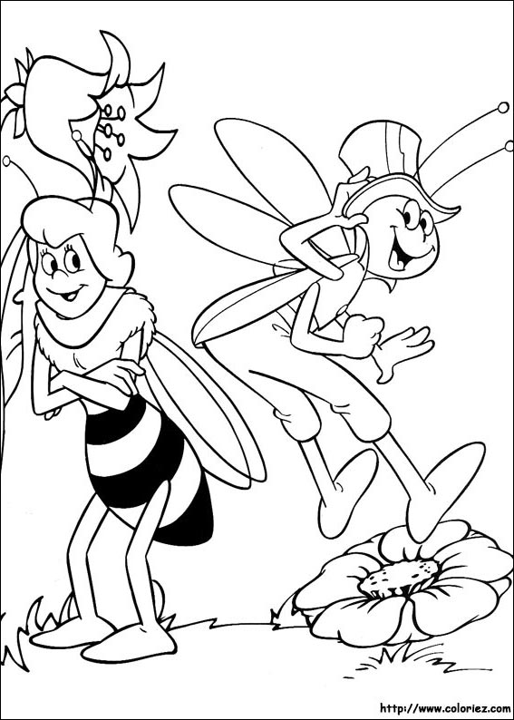 Dibujo para colorear: Maya the bee (Dibujos animados) #28313 - Dibujos para Colorear e Imprimir Gratis