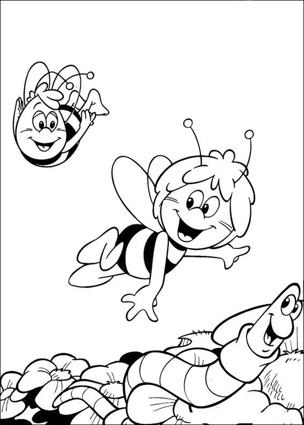 Dibujo para colorear: Maya the bee (Dibujos animados) #28332 - Dibujos para Colorear e Imprimir Gratis