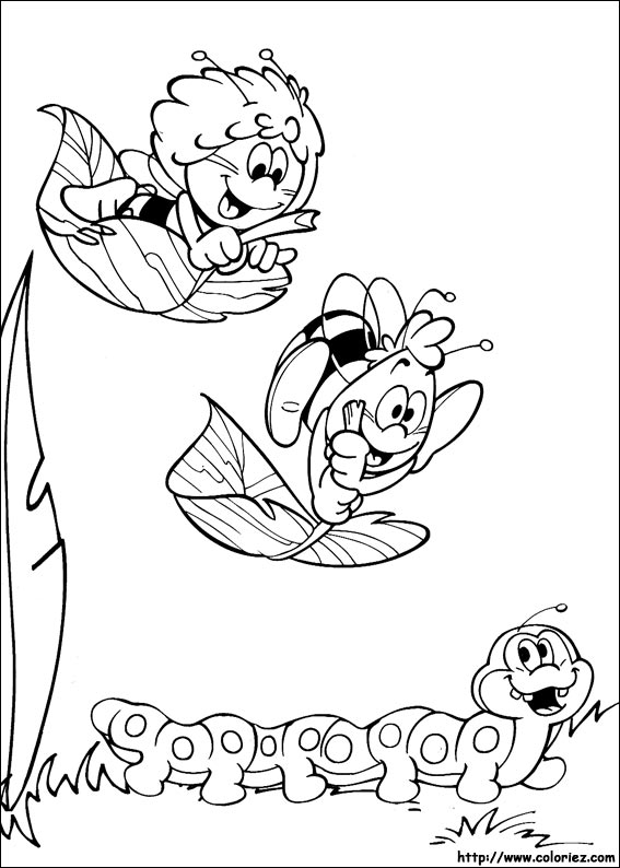 Dibujo para colorear: Maya the bee (Dibujos animados) #28365 - Dibujos para Colorear e Imprimir Gratis