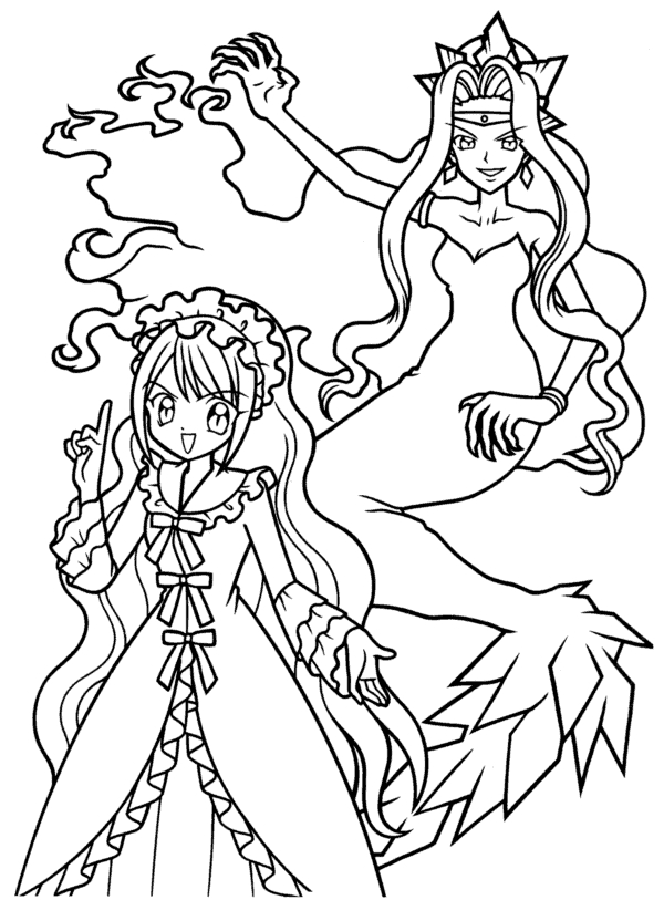 Dibujo para colorear: Mermaid Melody: Pichi Pichi Pitch (Dibujos animados) #53785 - Dibujos para Colorear e Imprimir Gratis