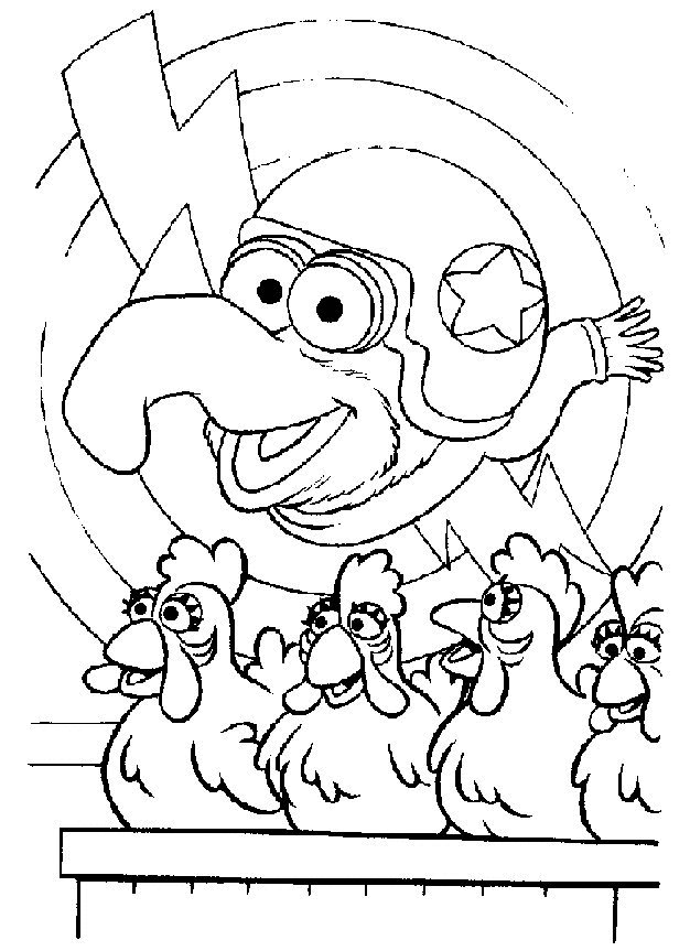 Dibujo para colorear: Muppets (Dibujos animados) #31874 - Dibujos para Colorear e Imprimir Gratis