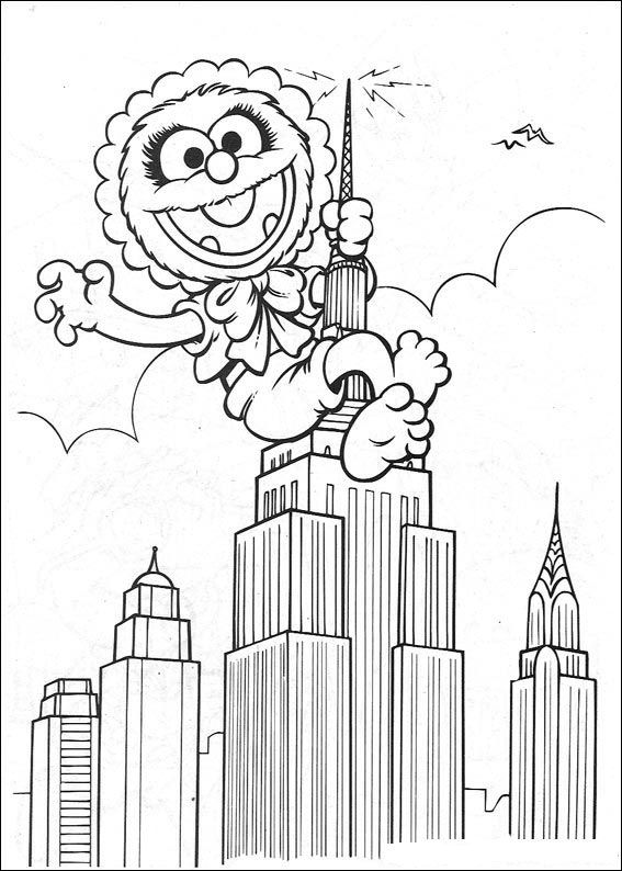 Dibujo para colorear: Muppets (Dibujos animados) #31954 - Dibujos para Colorear e Imprimir Gratis