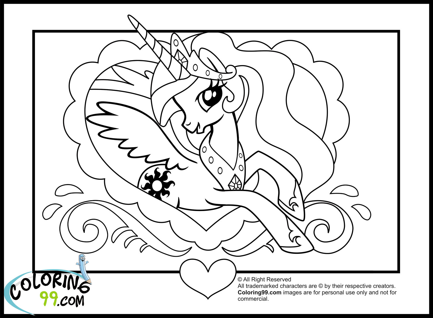 Dibujo para colorear: My Little Pony (Dibujos animados) #41911 - Dibujos para Colorear e Imprimir Gratis