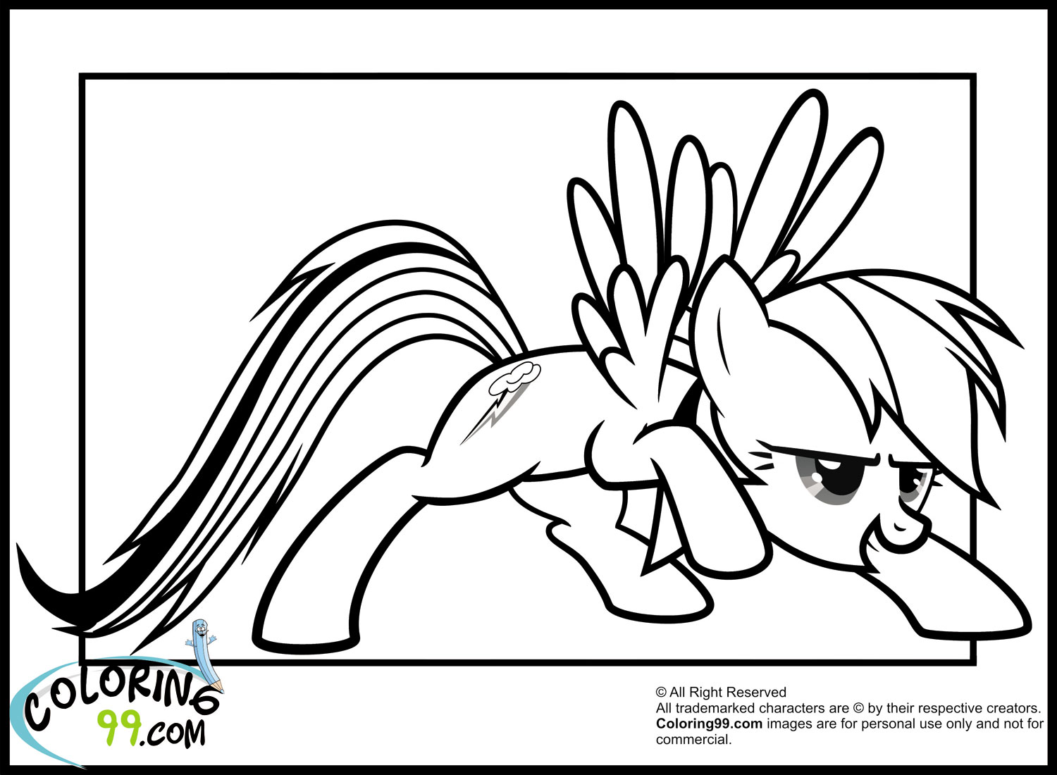 Dibujo para colorear: My Little Pony (Dibujos animados) #42027 - Dibujos para Colorear e Imprimir Gratis