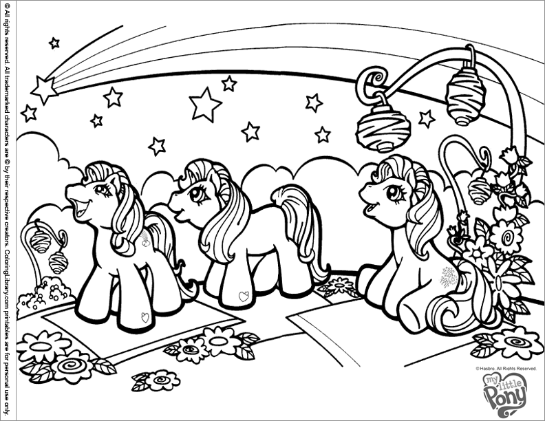 Dibujo para colorear: My Little Pony (Dibujos animados) #42062 - Dibujos para Colorear e Imprimir Gratis