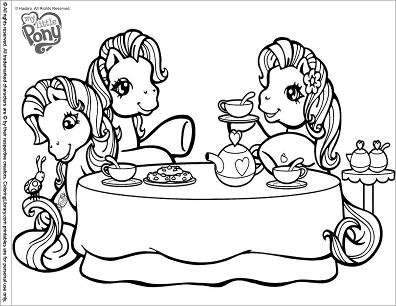 Dibujo para colorear: My Little Pony (Dibujos animados) #42135 - Dibujos para Colorear e Imprimir Gratis