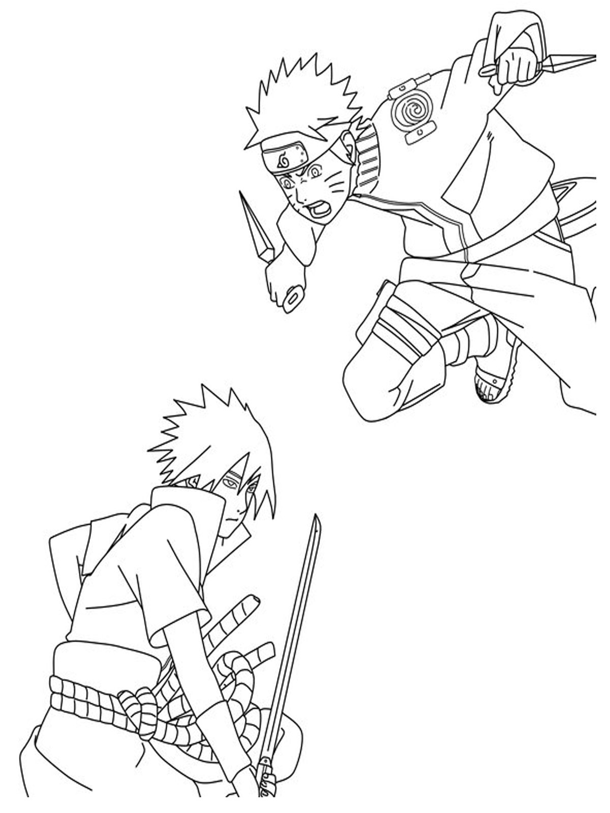 Dibujo para colorear: Naruto (Dibujos animados) #38158 - Dibujos para Colorear e Imprimir Gratis