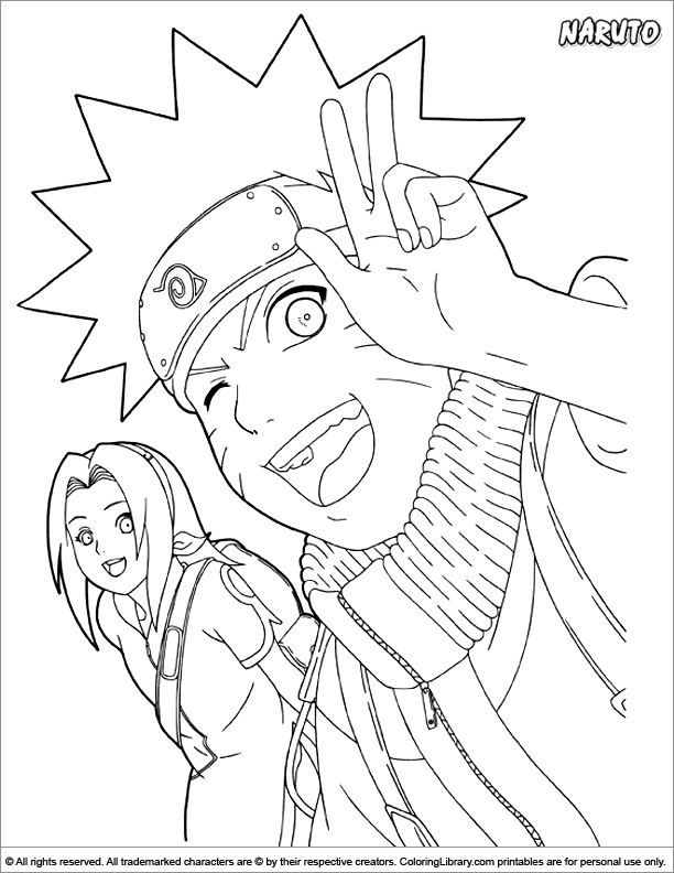 Dibujo para colorear: Naruto (Dibujos animados) #38207 - Dibujos para Colorear e Imprimir Gratis