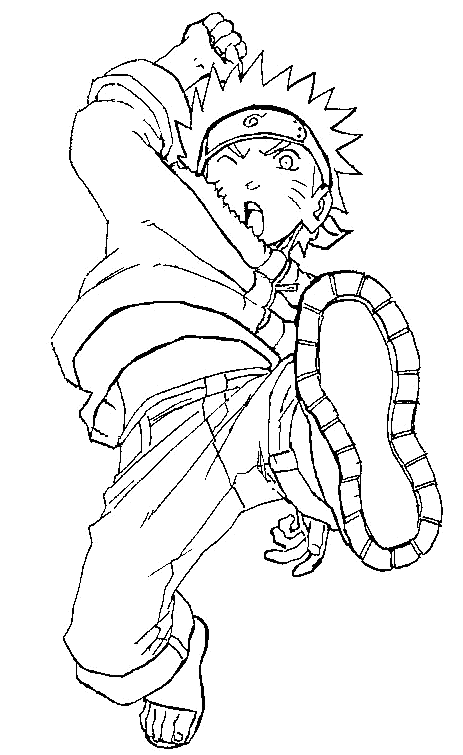 Dibujo para colorear: Naruto (Dibujos animados) #38209 - Dibujos para Colorear e Imprimir Gratis