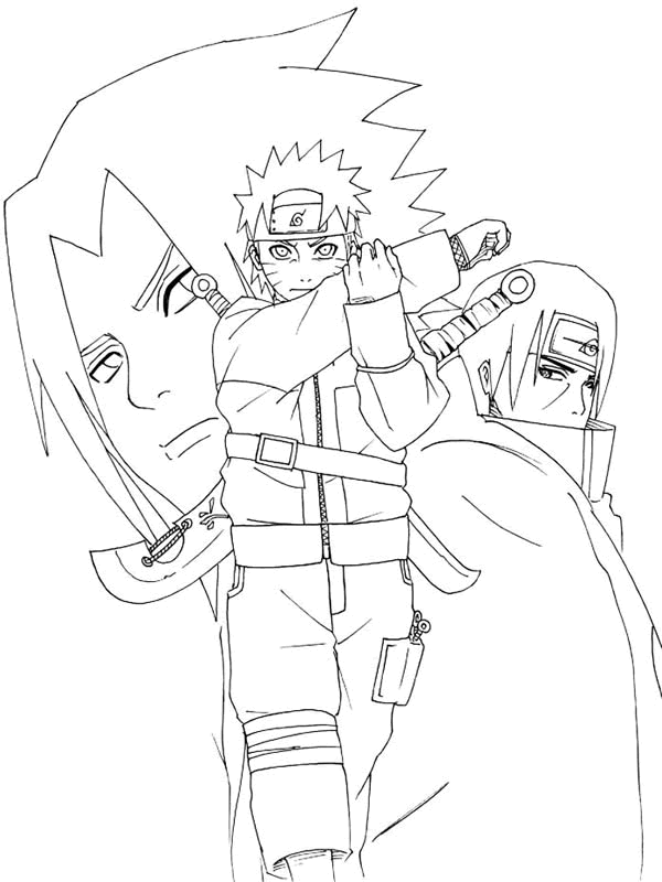 Dibujo para colorear: Naruto (Dibujos animados) #38230 - Dibujos para Colorear e Imprimir Gratis