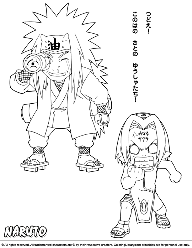 Dibujo para colorear: Naruto (Dibujos animados) #38322 - Dibujos para Colorear e Imprimir Gratis