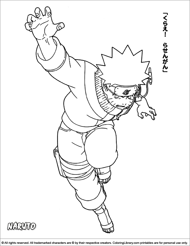 Dibujo para colorear: Naruto (Dibujos animados) #38389 - Dibujos para Colorear e Imprimir Gratis