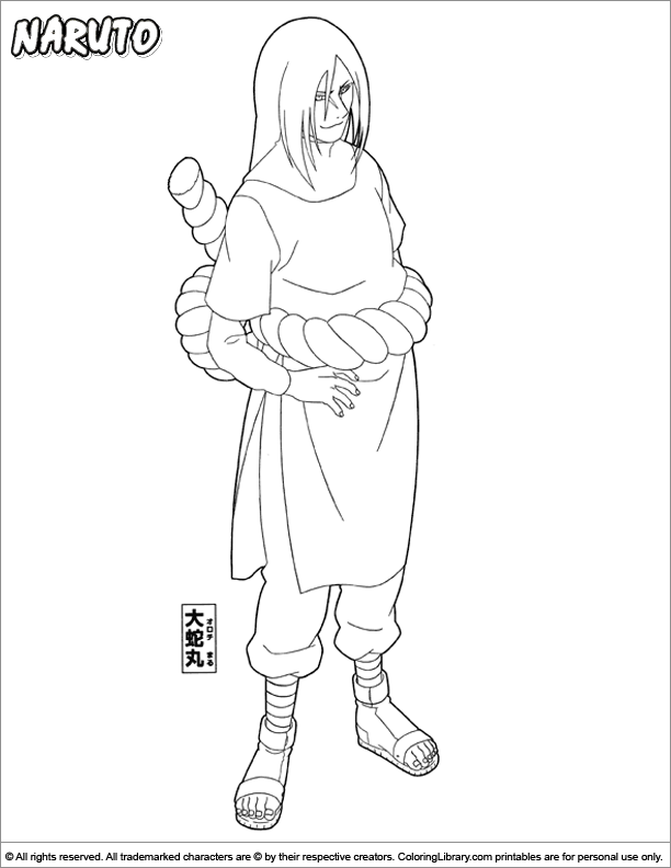 Dibujo para colorear: Naruto (Dibujos animados) #38396 - Dibujos para Colorear e Imprimir Gratis