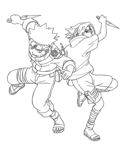 Dibujo para colorear: Naruto (Dibujos animados) #38423 - Dibujos para Colorear e Imprimir Gratis