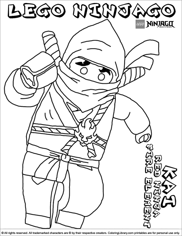 Dibujos para colorear gratis de ninjago para imprimir - Ninjago
