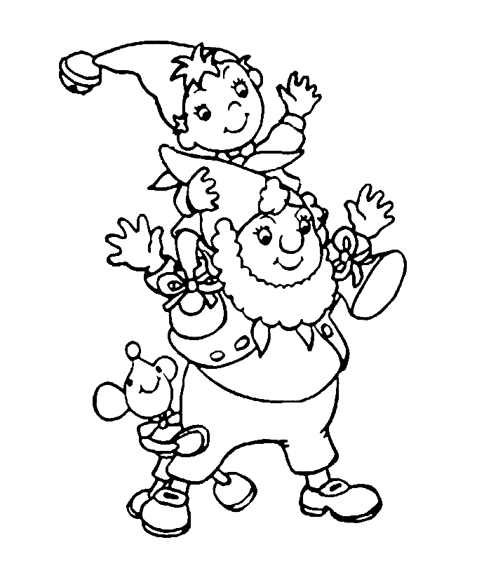 Dibujo para colorear: Noddy (Dibujos animados) #44707 - Dibujos para Colorear e Imprimir Gratis