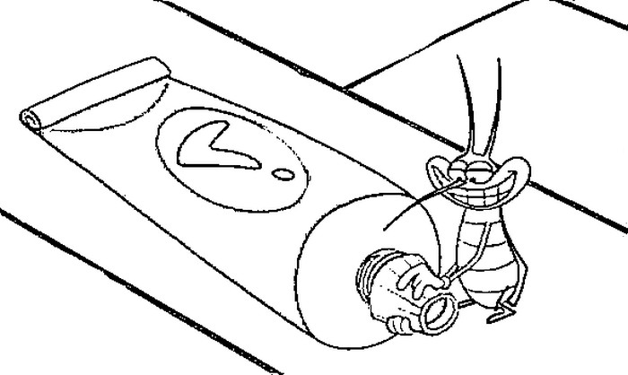 Dibujo para colorear: Oggy and the Cockroaches (Dibujos animados) #37871 - Dibujos para Colorear e Imprimir Gratis