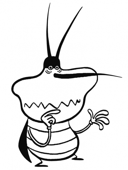 Dibujo para colorear: Oggy and the Cockroaches (Dibujos animados) #37929 - Dibujos para Colorear e Imprimir Gratis