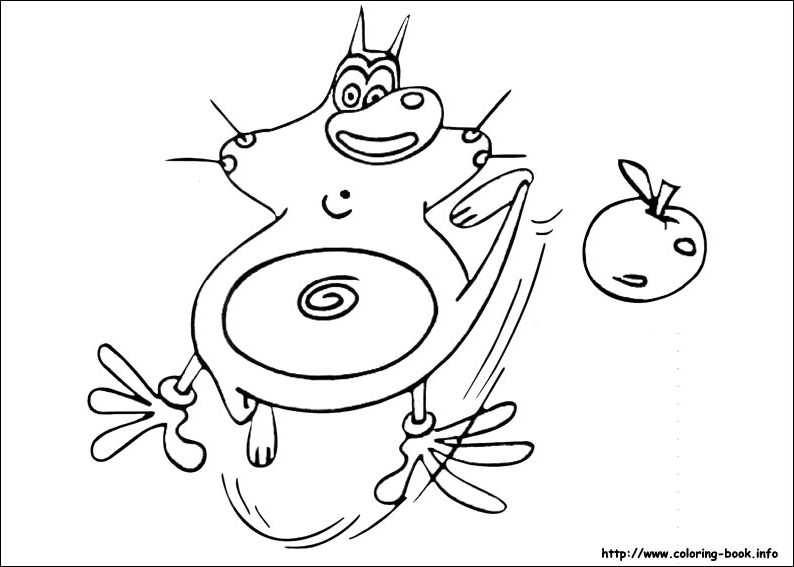 Dibujo para colorear: Oggy and the Cockroaches (Dibujos animados) #37959 - Dibujos para Colorear e Imprimir Gratis