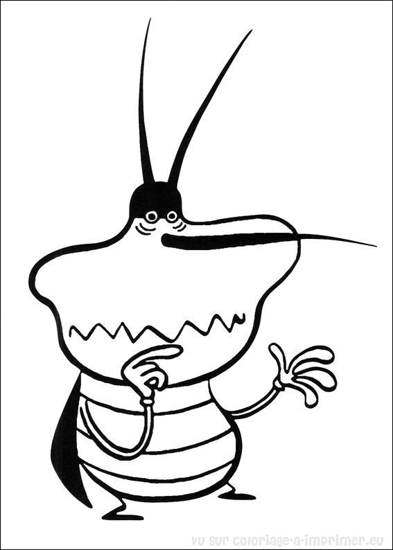 Dibujo para colorear: Oggy and the Cockroaches (Dibujos animados) #37968 - Dibujos para Colorear e Imprimir Gratis