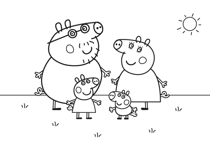 Dibujo para colorear: Peppa Pig (Dibujos animados) #43905 - Dibujos para Colorear e Imprimir Gratis