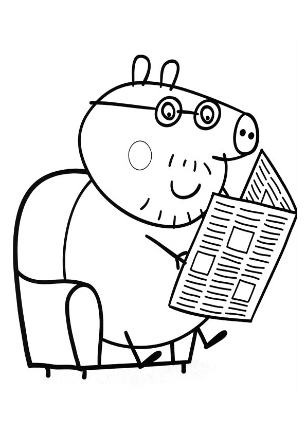 Dibujo para colorear: Peppa Pig (Dibujos animados) #43921 - Dibujos para Colorear e Imprimir Gratis