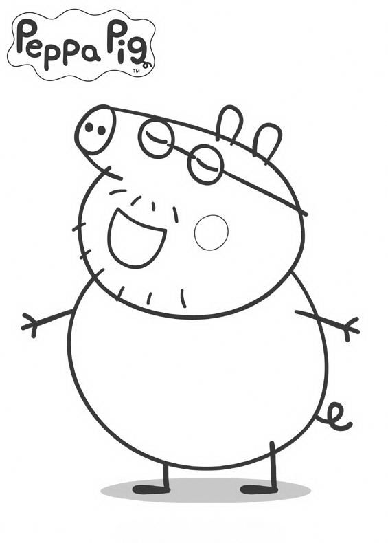 Dibujo para colorear: Peppa Pig (Dibujos animados) #44000 - Dibujos para Colorear e Imprimir Gratis