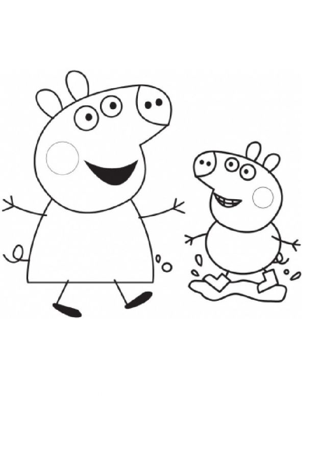 Dibujo para colorear: Peppa Pig (Dibujos animados) #44008 - Dibujos para Colorear e Imprimir Gratis