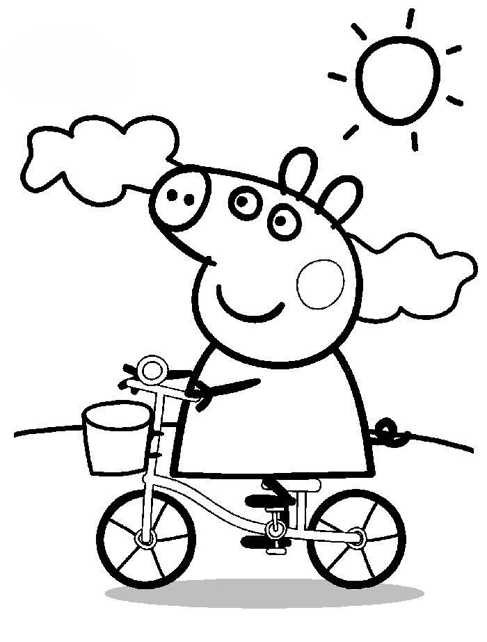 Dibujo para colorear: Peppa Pig (Dibujos animados) #44032 - Dibujos para Colorear e Imprimir Gratis