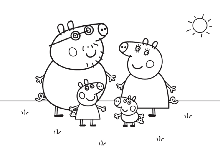 Dibujo para colorear: Peppa Pig (Dibujos animados) #44041 - Dibujos para Colorear e Imprimir Gratis