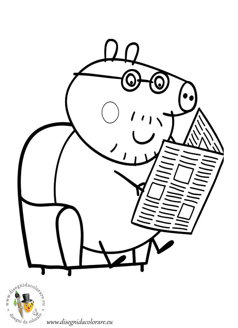 Dibujo para colorear: Peppa Pig (Dibujos animados) #44069 - Dibujos para Colorear e Imprimir Gratis