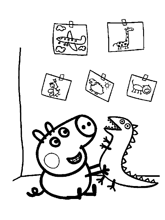 Dibujo para colorear: Peppa Pig (Dibujos animados) #44081 - Dibujos para Colorear e Imprimir Gratis