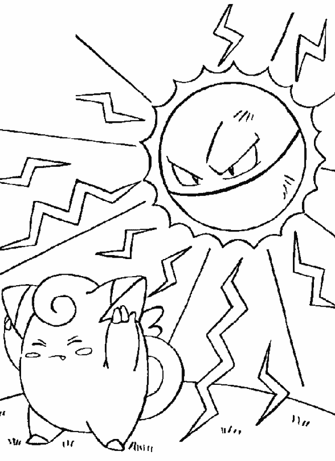 Dibujo para colorear: Pokemon (Dibujos animados) #24669 - Dibujos para Colorear e Imprimir Gratis