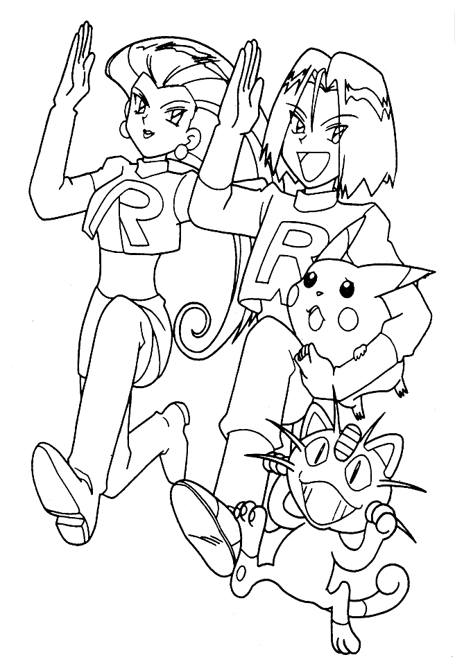 Dibujo para colorear: Pokemon (Dibujos animados) #24734 - Dibujos para Colorear e Imprimir Gratis