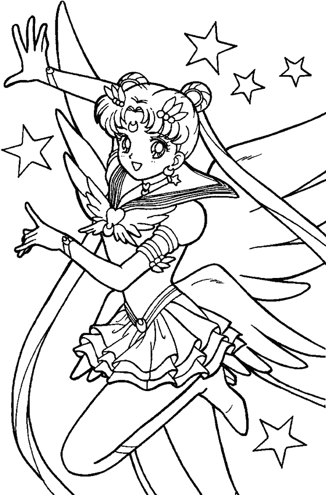 Dibujo para colorear: Sailor Moon (Dibujos animados) #50231 - Dibujos para Colorear e Imprimir Gratis