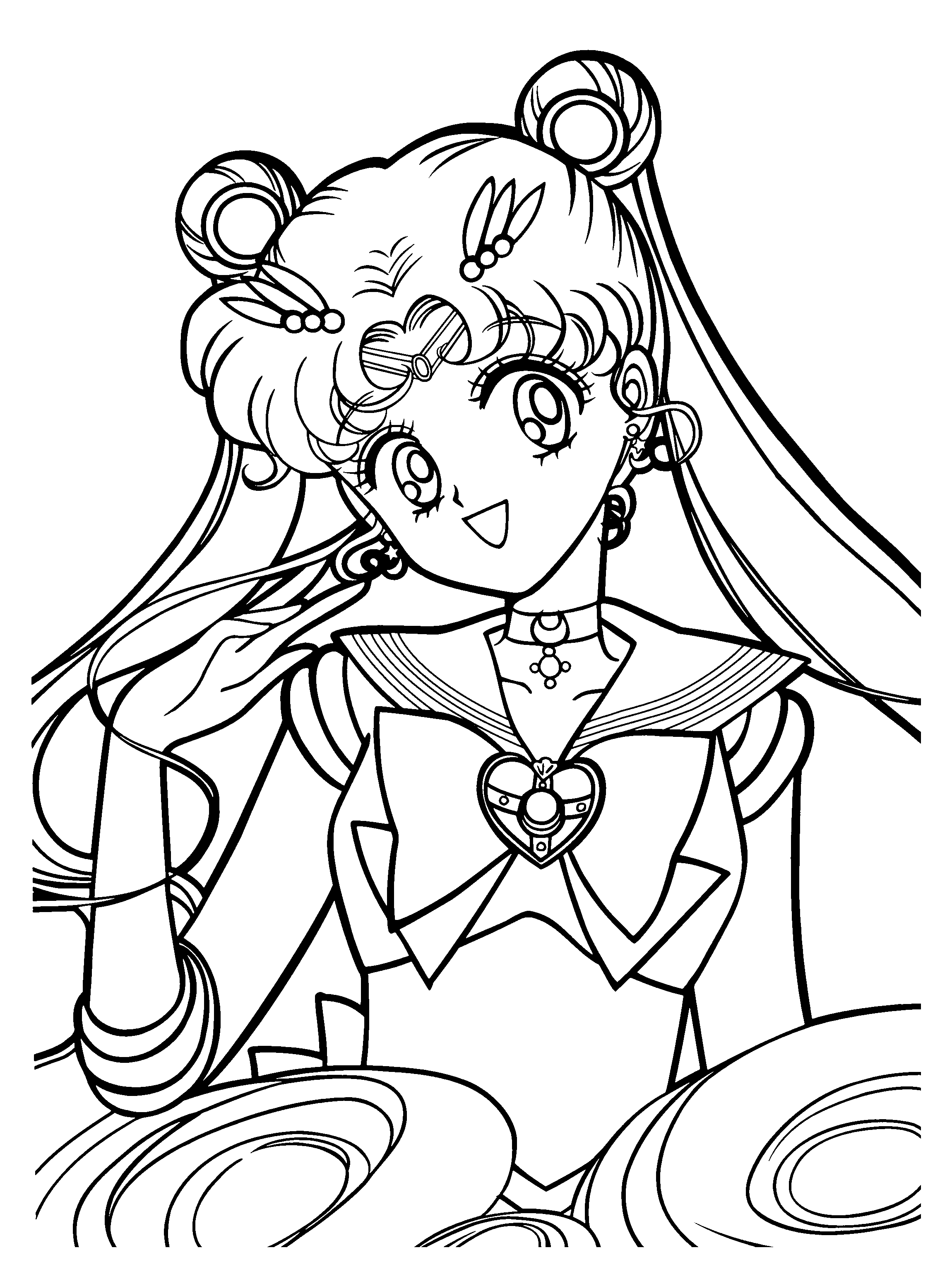 Dibujo para colorear: Sailor Moon (Dibujos animados) #50249 - Dibujos para Colorear e Imprimir Gratis