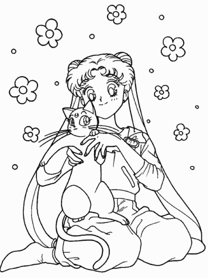 Dibujo para colorear: Sailor Moon (Dibujos animados) #50316 - Dibujos para Colorear e Imprimir Gratis